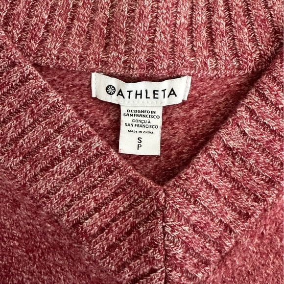 Wool and Cashmere Athleta Sweater - small, rose, timeless capsule wardrobe - Picture 3 of 9